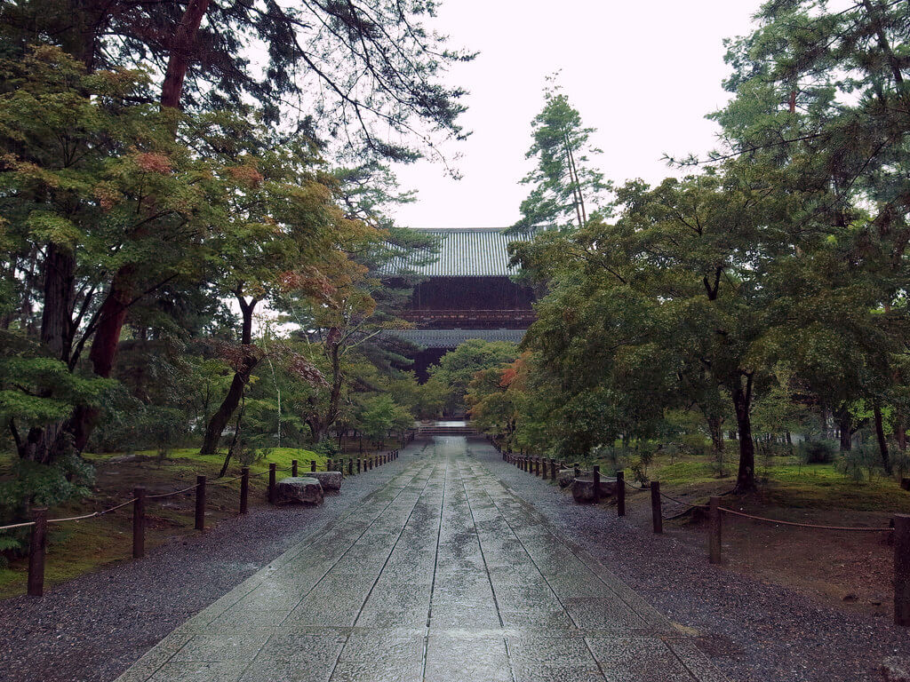Sanmon, Nanzen-ji Temple Rain in Japan
